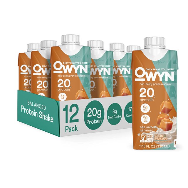 OWYN Plant Based Protein Shake, 20g Vegan Protein from Organic Pumpkin seed, Flax, Pea Blend