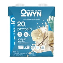 OWYN Plant Based Protein Shake, Smooth Vanilla, 20g Protein, 11.15 fl oz, 4 Pack