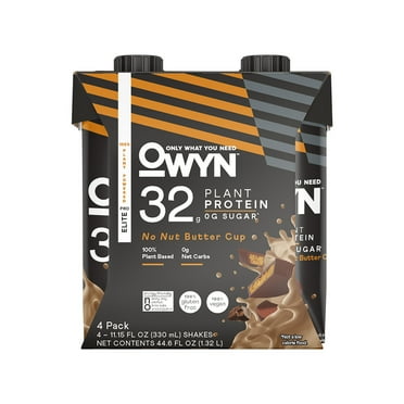OWYN Pro Elite No Nut Buttercup Plant Protein Shake, 4 Ct, 32g