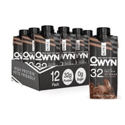 OWYN Pro Elite Plant Based Protein Shake, Nutrition Drink, Chocolate, 32g Protein, 11.15 oz, 12 Pack