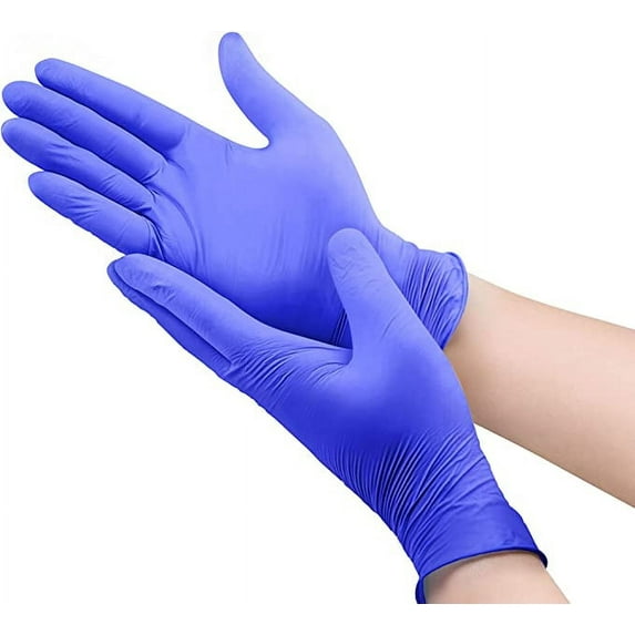 OWELL® Blue Medical Exam Nitrile Gloves – 4 Mil, Powder-Free, Latex-Free, Chemo Rated, Drug Resistant Disposable Gloves (X-Large)