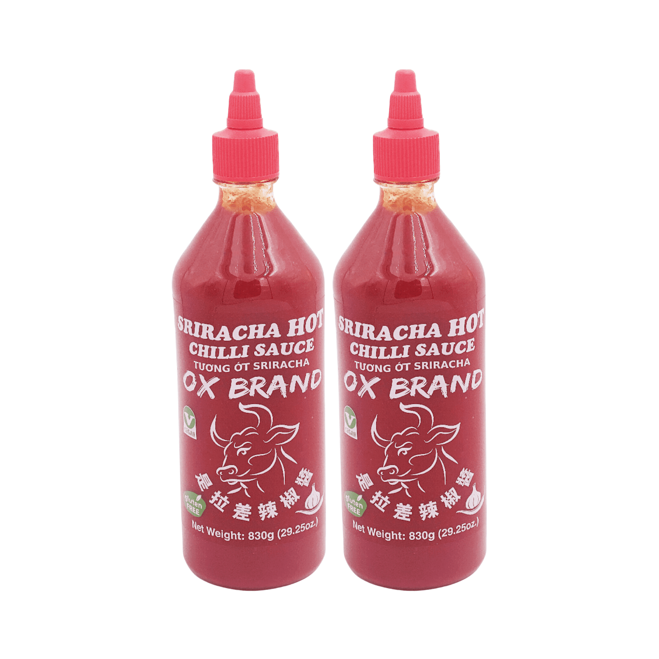 OX Brand Sriracha Hot Chili Sauce, 2-Pack, Bold & Fiery