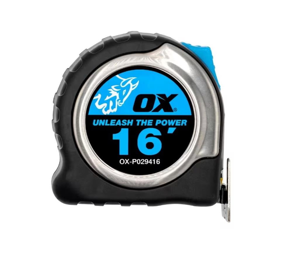 OX Pro Magnetic Hook Tape Measure 16' - Stainless