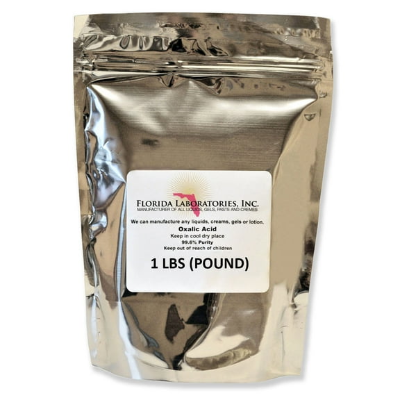 OXALIC ACID 99.6% Pure, 1 Lbs, Rust and Wood Stain Remover for Boats, Concrete and More