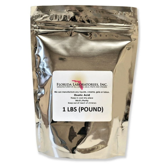 OXALIC ACID 99.6% Pure, 1 Lbs, Rust and Wood Stain Remover for Boats, Concrete and More