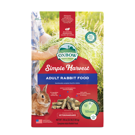 Oxbow Simple Harvest Adult Rabbit Food 3.5lb.