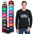 thumbnail image 1 of OXI Crewneck Sweatshirt - I'm Only Responsible,Basic Casual Sweatshirts for Men's and Women Fleece Sweatshirt Long Sleeve- Navy Blue Small, 1 of 2