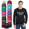 thumbnail image 1 of OXI Crewneck Sweatshirt - My Dog Think I'm Cool, Basic Casual Sweatshirts for Men's and Women Fleece Sweatshirt Long Sleeve - Graphite Heather 3X-Large, 1 of 2