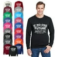thumbnail image 1 of OXI Crewneck Sweatshirt - No One Come From The Future, Basic Casual Sweatshirts for Men's and Women Fleece Sweatshirt Long Sleeve - Orange X-Large, 1 of 2