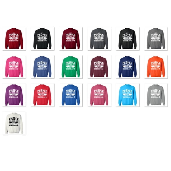 OXI Crewneck Sweatshirt - People Skills Fine Work, Basic Casual Sweatshirts for Men's and Women Fleece Sweatshirt Long Sleeve - Safety Pink 2X-Large