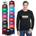 thumbnail image 1 of OXI Crewneck Sweatshirt - Shhh… No One Cares, Basic Casual Sweatshirts for Men's and Women Fleece Sweatshirt Long Sleeve - Sport Grey 2X-Large, 1 of 2