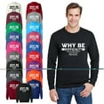 thumbnail image 1 of OXI Crewneck Sweatshirt - Why Be Difficult, Basic Casual Sweatshirts for Men's and Women Fleece Sweatshirt Long Sleeve - Sapphire Small, 1 of 2