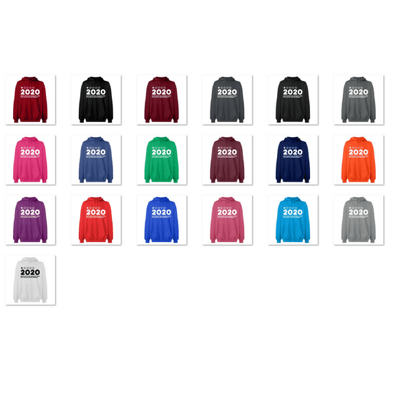 OXI Hoodie Sweatshirt - 2020 Bad Rating, Basic Casual Hoodie for Men's and Women Fleece Hoodie Long Sleeve - Black Small