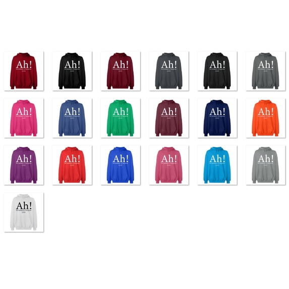 OXI Hoodie Sweatshirt - Ah The Element of Surprise, Basic Casual Hoodie for Men's and Women Fleece Hoodie Long Sleeve - Red 3X-Large