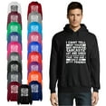 thumbnail image 1 of OXI Hoodie Sweatshirt - Bad Behavior Sarcastic, Basic Casual Hoodie for Men's and Women Fleece Hoodie Long Sleeve - Charcoal 3X-Large, 1 of 3