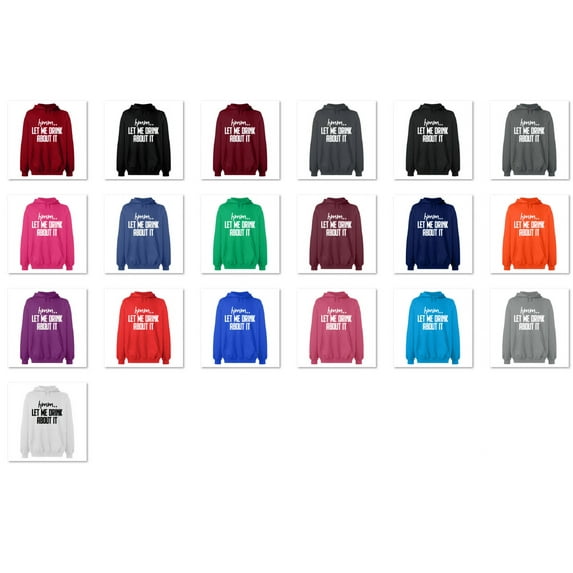 OXI Hoodie Sweatshirt - Basic Casual Hoodie for Men's and Women Fleece Hoodie Long Sleeve - Navy Blue Medium