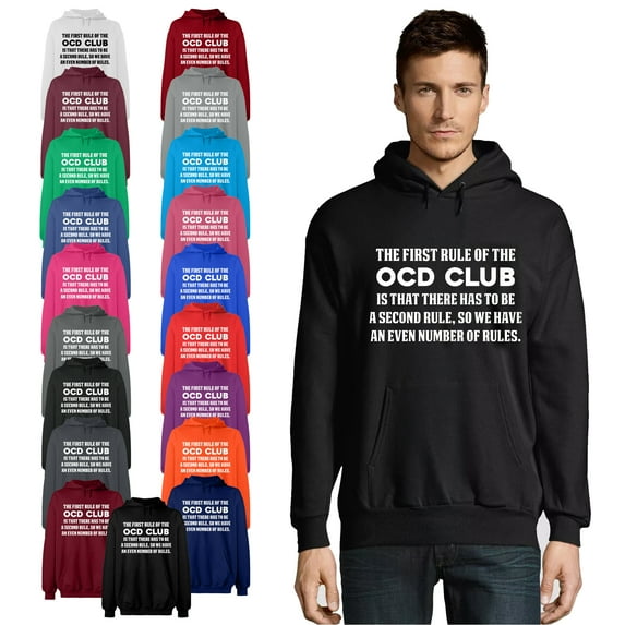 OXI Hoodie Sweatshirt - Basic Casual Hoodie for Men's and Women Fleece Hoodie Long Sleeve - Purple Large