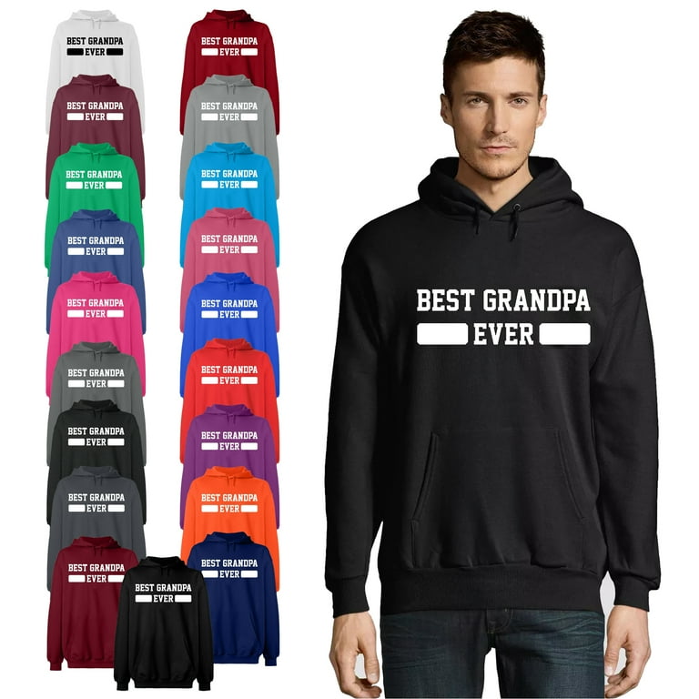 OXI Hoodie Sweatshirt Best Grandpa Ever Basic Casual Hoodie for Men s and Women Fleece Hoodie Long Sleeve Irish Green Small Walmart