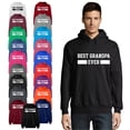 thumbnail image 1 of OXI Hoodie Sweatshirt - Best Grandpa Ever, Basic Casual Hoodie for Men's and Women Fleece Hoodie Long Sleeve - Sport Grey Large, 1 of 3
