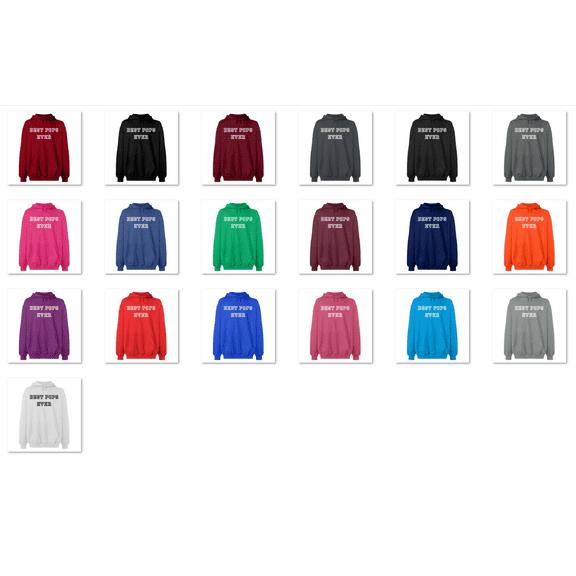 OXI Hoodie Sweatshirt - Best Pops Ever, Basic Casual Hoodie for Men's and Women Fleece Hoodie Long Sleeve - Sapphire 3X-Large