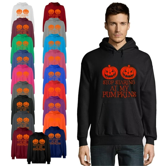 OXI Hoodie Sweatshirt - Halloween Starting Pumkins, Basic Casual Hoodie for Men's and Women Fleece Hoodie Long Sleeve - Dark Heather X-Large