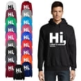 thumbnail image 1 of OXI Hoodie Sweatshirt - Hi I Don't Care Thanks, Basic Casual Hoodie for Men's and Women Fleece Hoodie Long Sleeve - Safety Pink Medium, 1 of 3