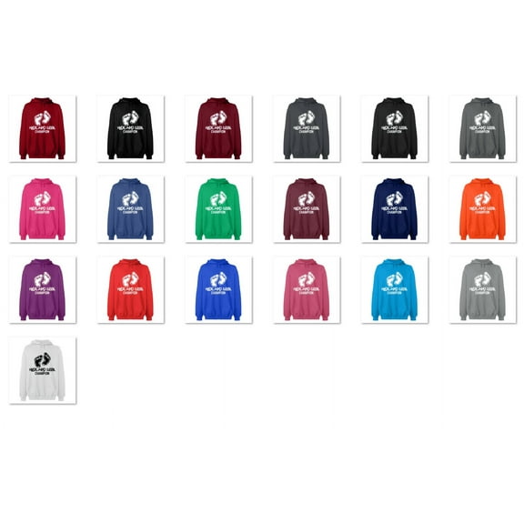 OXI Hoodie Sweatshirt - Hide And Seek Champion, Basic Casual Hoodie for Men's and Women Fleece Hoodie Long Sleeve - White Large