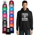 thumbnail image 1 of OXI Hoodie Sweatshirt - I Paused My Game, Basic Casual Hoodie for Men's and Women Fleece Hoodie Long Sleeve - Indigo Blue 3X-Large, 1 of 3