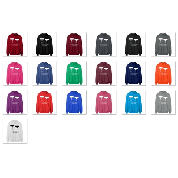 OXI Hoodie Sweatshirt - It's All Fun And Games, Basic Casual Hoodie for Men's and Women Fleece Hoodie Long Sleeve - Cardinal Red Large