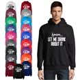 thumbnail image 1 of OXI Hoodie Sweatshirt - Let Me Drink About It, Basic Casual Hoodie for Men's and Women Fleece Hoodie Long Sleeve - Maroon X-Large, 1 of 3