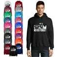thumbnail image 1 of OXI Hoodie Sweatshirt - Never Forget, Basic Casual Hoodie for Men's and Women Fleece Hoodie Long Sleeve - Navy Blue Small, 1 of 3