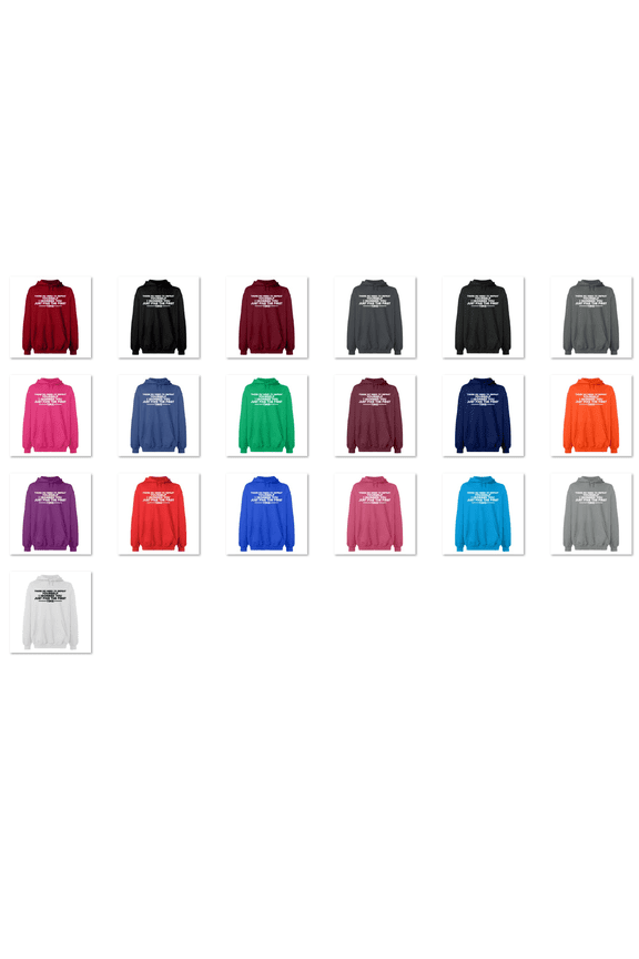 Hoodie Sweatshirt - No Need To Repeat Yourself, Basic Casual Hoodie for Men's and Women Fleece Hoodie Long Sleeve - Red Large