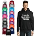 thumbnail image 1 of OXI Hoodie Sweatshirt - The Cool Bands, Basic Casual Hoodie for Men's and Women Fleece Hoodie Long Sleeve - Graphite Heather X-Large, 1 of 3
