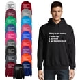 thumbnail image 1 of OXI Hoodie Sweatshirt - Thing To Do Today Wake Up, Basic Casual Hoodie for Men's and Women Fleece Hoodie Long Sleeve - Dark Heather Small, 1 of 3