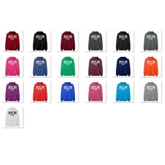 OXI Hoodie Sweatshirt - Why Be Difficult, Basic Casual Hoodie for Men's and Women Fleece Hoodie Long Sleeve - Sport Grey Medium