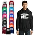 thumbnail image 1 of OXI Hoodie Sweatshirt - Woros Cannot Express, Basic Casual Hoodie for Men's and Women Fleece Hoodie Long Sleeve - Maroon Medium, 1 of 3