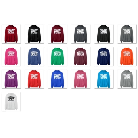 OXI Hoodie Sweatshirt - Woros Cannot Express, Basic Casual Hoodie for Men's and Women Fleece Hoodie Long Sleeve - Purple Large