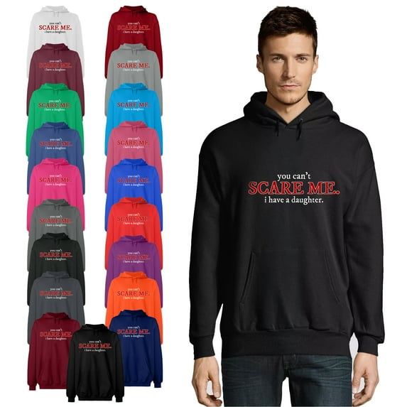 OXI Hoodie Sweatshirt - You Can't Scare Me, Basic Casual Hoodie for Men's and Women Fleece Hoodie Long Sleeve - Irish Green Medium