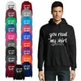 thumbnail image 1 of OXI Hoodie Sweatshirt - You Read My Shirt, Basic Casual Hoodie for Men's and Women Fleece Hoodie Long Sleeve - Orange 2X-Large, 1 of 3