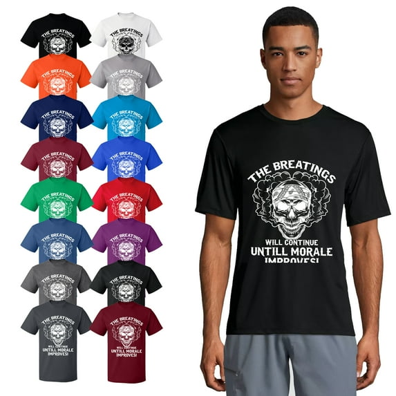 OXI T-Shirt - Breating Morale Improves, Basic Casual T-Shirt for Men's and Women Fleece T-Shirt Short Sleeve - Indigo Blue Medium