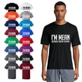 thumbnail image 1 of OXI T-Shirt - I Am Mean Because You Are Stupid, Basic Casual T-Shirt for Men's and Women Fleece T-Shirt Short Sleeve - Red Large, 1 of 3