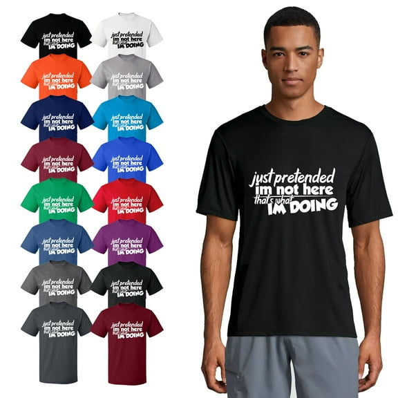 OXI T-Shirt - Just Pretended, Basic Casual T-Shirt for Men's and Women Fleece T-Shirt Short Sleeve - Purple Large