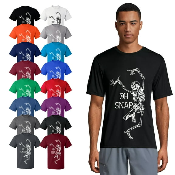 OXI T-Shirt - Oh Snap, Basic Casual T-Shirt for Men's and Women Fleece T-Shirt Short Sleeve - Purple Medium