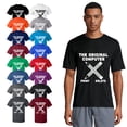 thumbnail image 1 of OXI T-Shirt - Original Computer Print, Basic Casual T-Shirt for Men's and Women Fleece T-Shirt Short Sleeve - Indigo Blue Large, 1 of 3