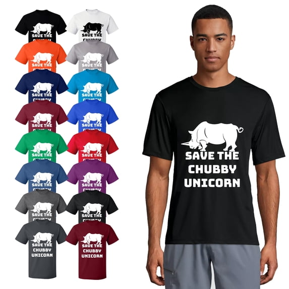 OXI T-Shirt - Save The Chubby Unicorn, Basic Casual T-Shirt for Men's and Women Fleece T-Shirt Short Sleeve - Irish Green Small