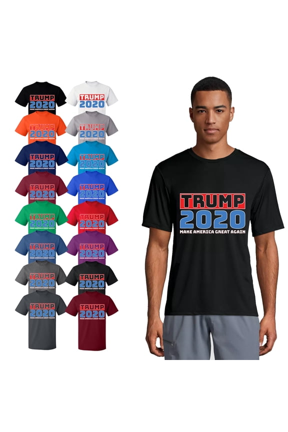 T-Shirt - Trump 2020 Basic Casual T-Shirt for Men's and Women Fleece T-Shirt Short Sleeve - Charcoal 3X-Large