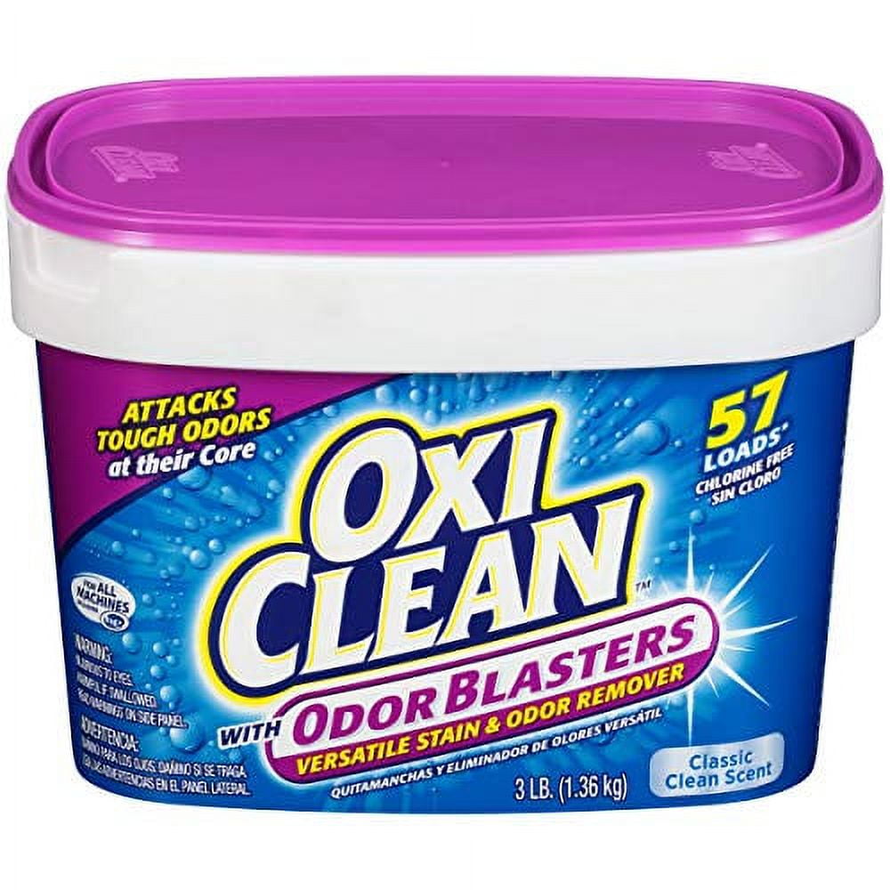OXICLEAN Odor Blasters Versatile Stain Remover, 3 lb 1 ea (Pack of 4)