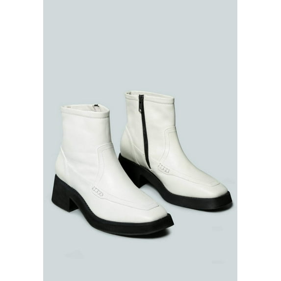 OXMAN Classic White Ankle Boot