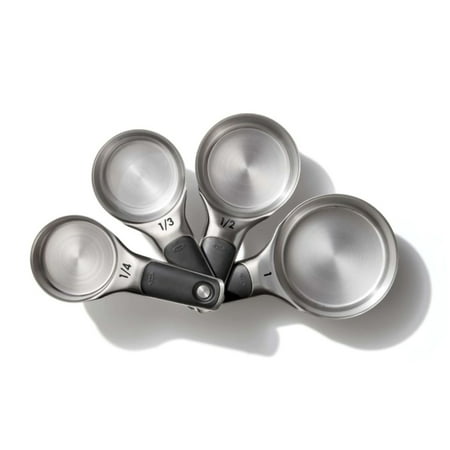 OXO 11132000 Good Grips Stainless Steel Measuring Cup Set with Magnetic Snaps