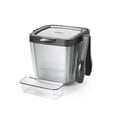 thumbnail image 1 of OXO 11169200 3 Piece Plastic Insulated Ice Bucket Bin with Lid and Tong Set, 1 of 5